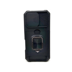 Apple iPhone 16 Pro - Secure Card Holder Magnet Enabled Case with Ring Kickstand [Pro-M]