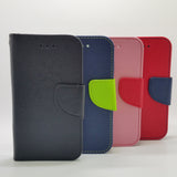 Universal M (4.2-4.4 inch) - Magnetic Wallet Card Holder Flip Stand Case with Strap [Pro-Mobile]