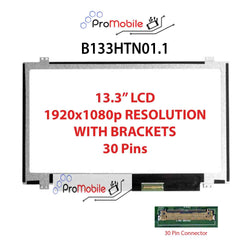 For B133HTN01.1 13.3" WideScreen New Laptop LCD Screen Replacement Repair Display [Pro-Mobile]