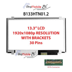 For B133HTN01.2 13.3" WideScreen New Laptop LCD Screen Replacement Repair Display [Pro-Mobile]