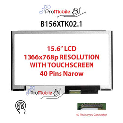 For B156XTK02.1 15.6" WideScreen New Laptop LCD Screen Replacement Repair Display [Pro-Mobile]