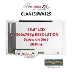 For CLAA156WA12S 15.6" WideScreen New Laptop LCD Screen Replacement Repair Display [Pro-Mobile]
