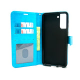 Samsung Galaxy S21 Ultra - Magnetic Wallet Card Holder Flip Stand Case with Strap [Pro-Mobile]