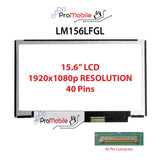 For LM156LFGL 15.6" WideScreen New Laptop LCD Screen Replacement Repair Display [Pro-Mobile]