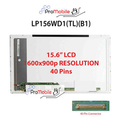 For LP156WD1(TL)(B1) 15.6" WideScreen New Laptop LCD Screen Replacement Repair Display [Pro-Mobile]