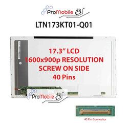 For LTN173KT01-Q01 17.3" WideScreen New Laptop LCD Screen Replacement Repair Display [Pro-Mobile]