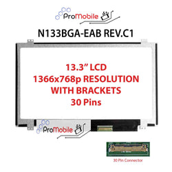 For N133BGA-EAB REV.C1 13.3" WideScreen New Laptop LCD Screen Replacement Repair Display [Pro-Mobile]