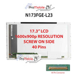 For N173FGE-L23 17.3" WideScreen New Laptop LCD Screen Replacement Repair Display [Pro-Mobile]