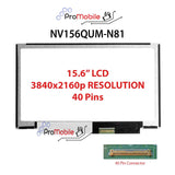 For NV156QUM-N81 15.6" WideScreen New Laptop LCD Screen Replacement Repair Display [Pro-Mobile]